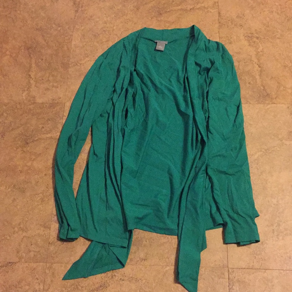 Green lightweight cardigan